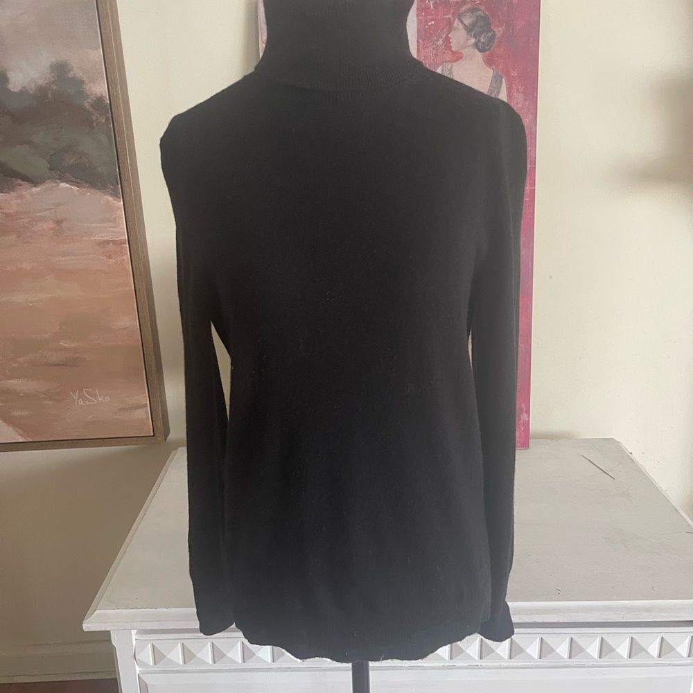 Banana Republic Classic Black Turtleneck Sweater